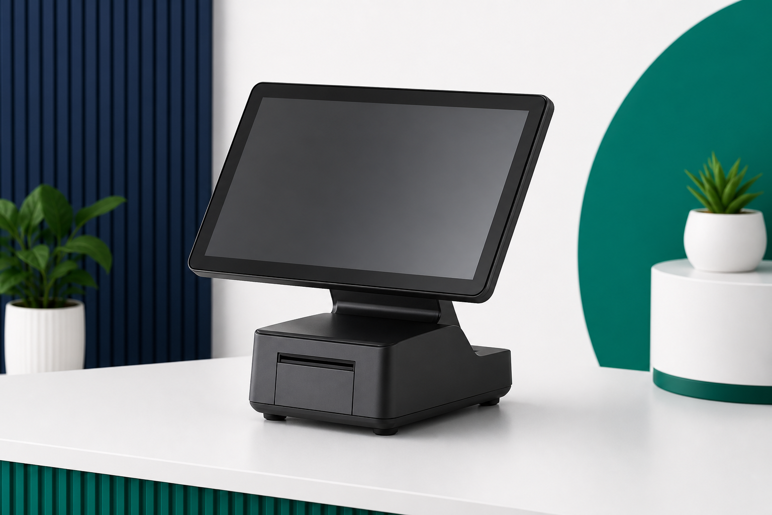 Full-size countertop POS register similar to Clover Station Solo